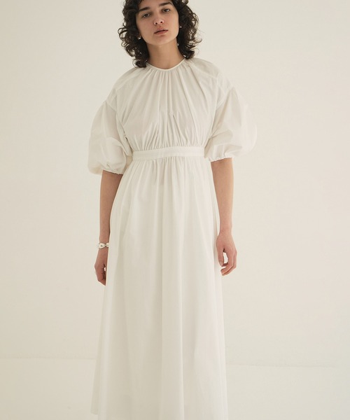 値下げ【CLANE】BACK SCHOEN GATHER ONEPIECE セール】BACK SCHOEN GATHER ONEPIECE（ワンピース）｜CLANE