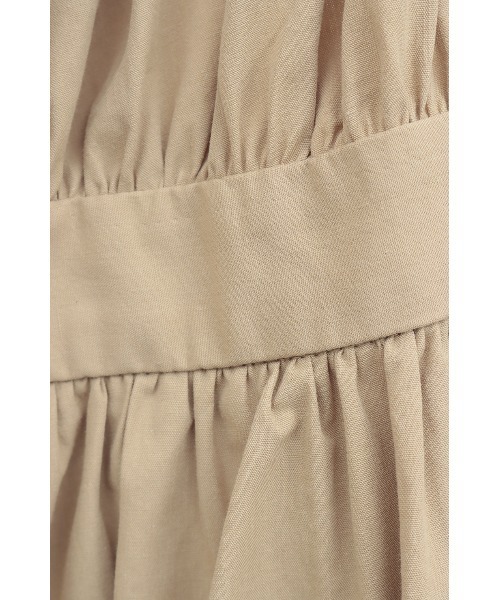 CLANE（クラネ）の「BACK SCHOEN GATHER ONEPIECE（ワンピース・レディース・ブラック/ホワイト/ベージュ・0/2/1）」の8枚目の写真