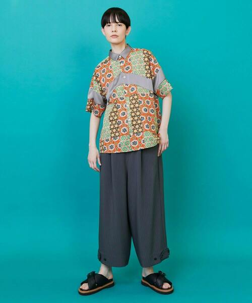 FRAPBOIS（フラボア）の「ドーパル パンツ（その他パンツ・レディース・ネイビー/グレー・2/1）」の4枚目の写真