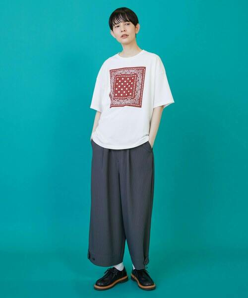 FRAPBOIS（フラボア）の「ドーパル パンツ（その他パンツ・レディース・ネイビー/グレー・2/1）」の5枚目の写真