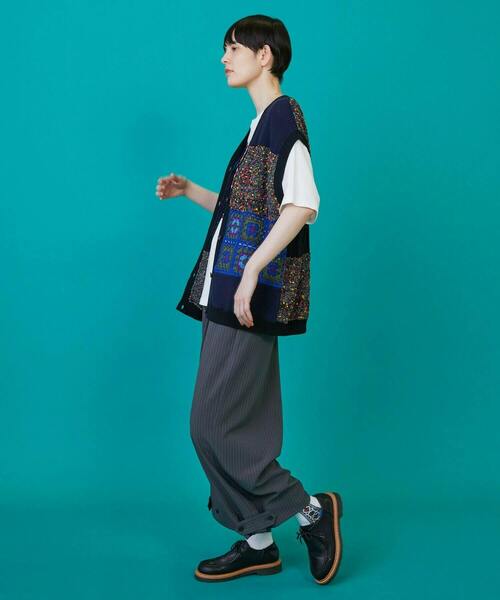 FRAPBOIS（フラボア）の「ドーパル パンツ（その他パンツ・レディース・ネイビー/グレー・2/1）」の7枚目の写真