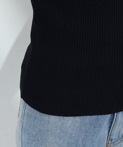 natural couture(ナチュラルクチュール)の「リボン×リボンリブニット(ニット/セーター・レディース・オフホワイト/ネイビー/ブラック・FREE)」の20枚目の写真