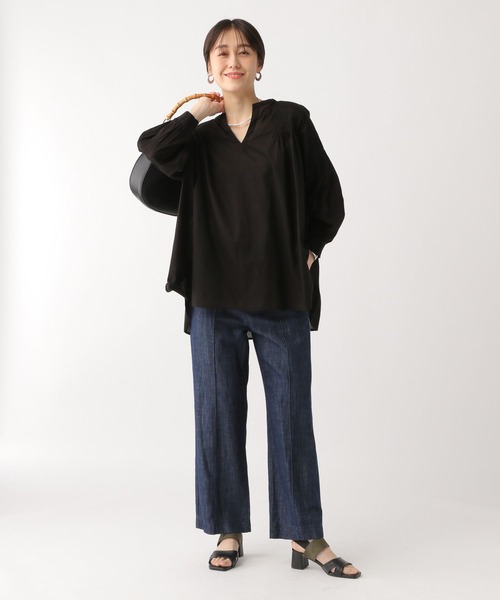 Elura（エルーラ）の「ボイルタックギャザーブラウス/290848（シャツ/ブラウス・レディース・ブラック/レッド/ホワイト・FREE）」の21枚目の写真