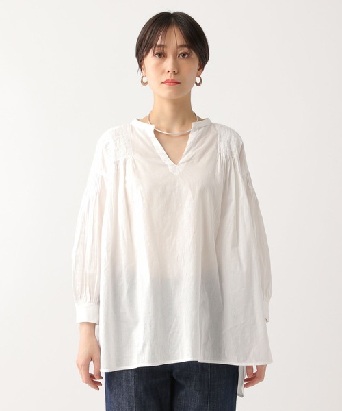 Elura（エルーラ）の「ボイルタックギャザーブラウス/290848（シャツ/ブラウス・レディース・ブラック/レッド/ホワイト・FREE）」の11枚目の写真