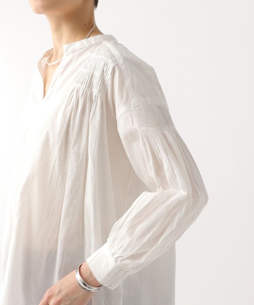 Elura（エルーラ）の「ボイルタックギャザーブラウス/290848（シャツ/ブラウス・レディース・ブラック/レッド/ホワイト・FREE）」の8枚目の写真