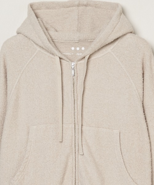 Shiny shirt zip up hoody｜スリードッツ オフィシャル