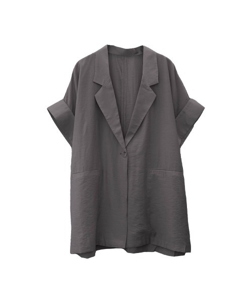 aquagarage（アクアガレージ）の「シアーテーラードジャケット（テーラードジャケット・レディース・ブラック/ベージュ/チャコール・FREE）」の18枚目の写真