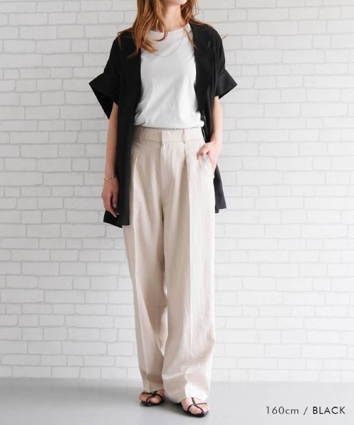 aquagarage（アクアガレージ）の「シアーテーラードジャケット（テーラードジャケット・レディース・ブラック/ベージュ/チャコール・FREE）」の10枚目の写真