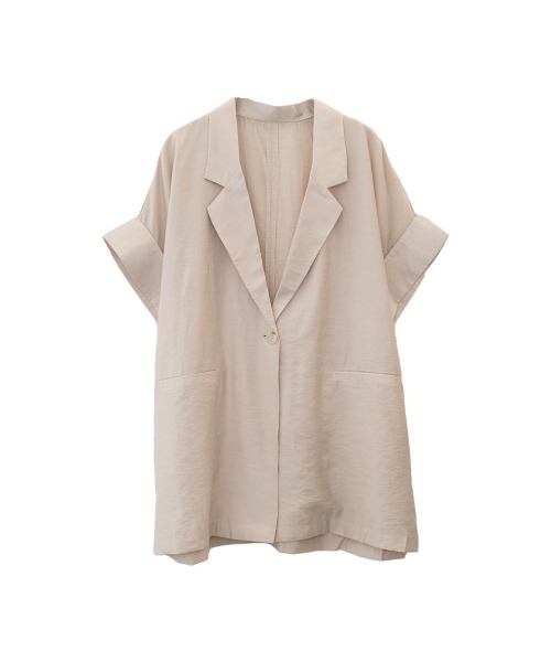 aquagarage（アクアガレージ）の「シアーテーラードジャケット（テーラードジャケット・レディース・ブラック/ベージュ/チャコール・FREE）」の19枚目の写真