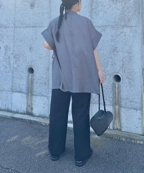 aquagarage（アクアガレージ）の「シアーテーラードジャケット（テーラードジャケット・レディース・ブラック/ベージュ/チャコール・FREE）」の22枚目の写真