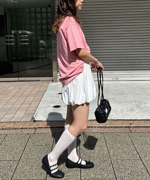 CIAOPANIC(チャオパニック)の「【WEB限定】ドットバルーンミニスカート(スカート・レディース・ブラック/ホワイト・ONE SIZE)」の10枚目の写真
