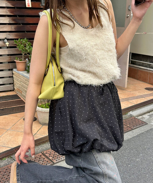 CIAOPANIC(チャオパニック)の「【WEB限定】ドットバルーンミニスカート(スカート・レディース・ブラック/ホワイト・ONE SIZE)」の16枚目の写真