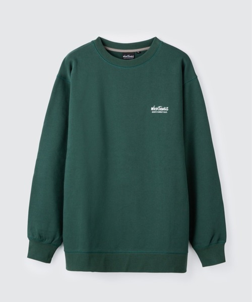 WILD THINGS（ワイルドシングス）の「スウェット クルー│SWEAT CREW（スウェット・メンズ・グレー/ブラック/レッド/グリーン/ブルーパープル/モカ・M/S/XL/L）」の5枚目の写真