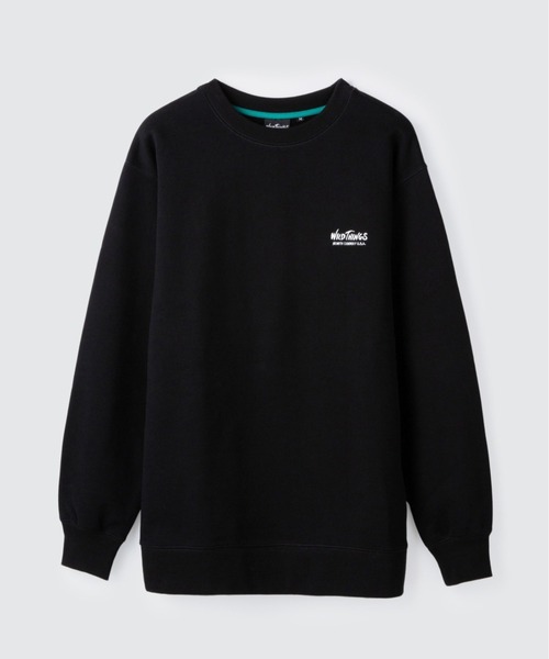 WILD THINGS（ワイルドシングス）の「スウェット クルー│SWEAT CREW（スウェット・メンズ・グレー/ブラック/レッド/グリーン/ブルーパープル/モカ・M/S/XL/L）」の2枚目の写真