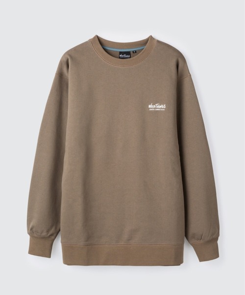 WILD THINGS（ワイルドシングス）の「スウェット クルー│SWEAT CREW（スウェット・メンズ・グレー/ブラック/レッド/グリーン/ブルーパープル/モカ・M/S/XL/L）」の4枚目の写真