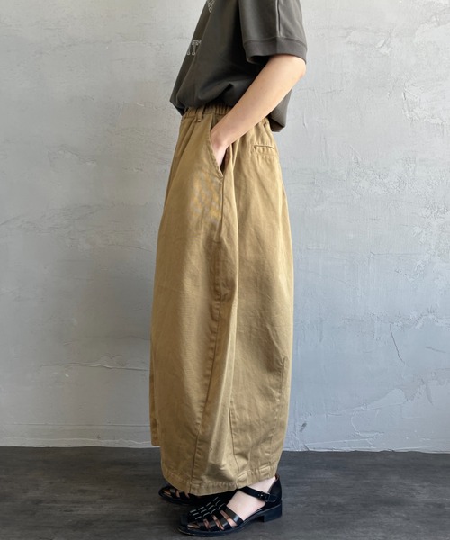 HARVESTY（ハーベスティ）の「[HARVESTY/ハーベスティ] チノクロス サーカス スカート（スカート・レディース・カーキ/ブラック・1）」の22枚目の写真