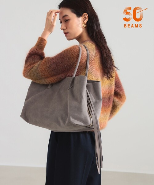 Demi-Luxe BEAMS(デミルクス ビームス)の「【別注】MARY AL TERNA / RIKYU トートバッグ(トートバッグ・レディース・ダークブラウン/ブラック/ブラウン系その他4/ネイビー・ONE SIZE)」の4枚目の写真