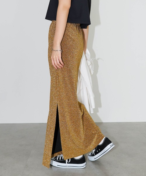 ひらめ様用です°・*:.。.☆ セール】ラメ天竺タイトロングスカート（スカート）｜andme