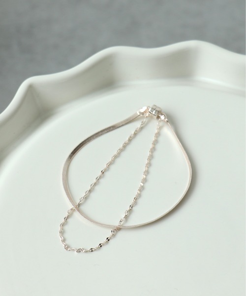 Three Four Time（ｽﾘｰﾌｫｰﾀｲﾑ）の「チェーン2連マグネットブレスレット（ブレスレット・レディース・ゴールド/ピンクゴールド/シルバー・FREE）」の6枚目の写真