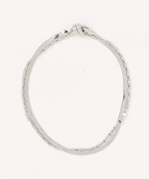 Three Four Time（ｽﾘｰﾌｫｰﾀｲﾑ）の「チェーン2連マグネットブレスレット（ブレスレット・レディース・ゴールド/ピンクゴールド/シルバー・FREE）」の7枚目の写真