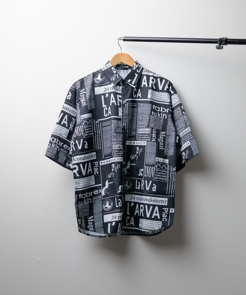 Bling Leads(ブリングリーズ)の「★Bling leads★レギュラーカラー オーバーサイズアロハシャツ(シャツ/ブラウス・メンズ・C/D/E/F/B/A・FREE)」の2枚目の写真