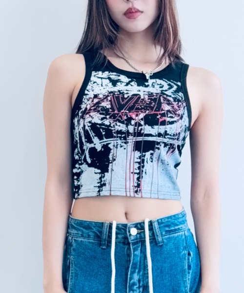 セール】【モーション】プリントタンクトップ（Tシャツ