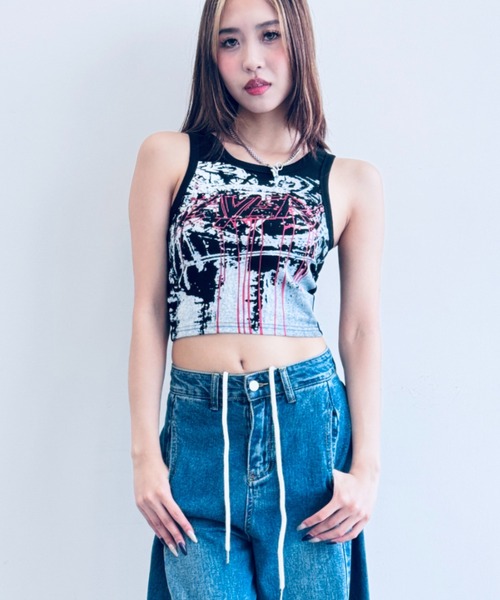 セール】【モーション】プリントタンクトップ（Tシャツ