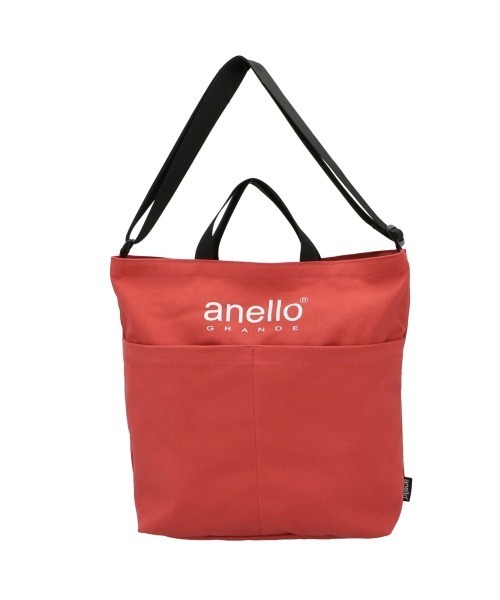 anello GRANDE(アネログランデ)の「anello GRANDE アネロ グランデ コットンキャンバスCT 2WAYトートバッグ GI-S0491(トートバッグ・レディース・ブラック/ベージュ/ダークオレンジ/アイボリー・FREE)」の4枚目の写真