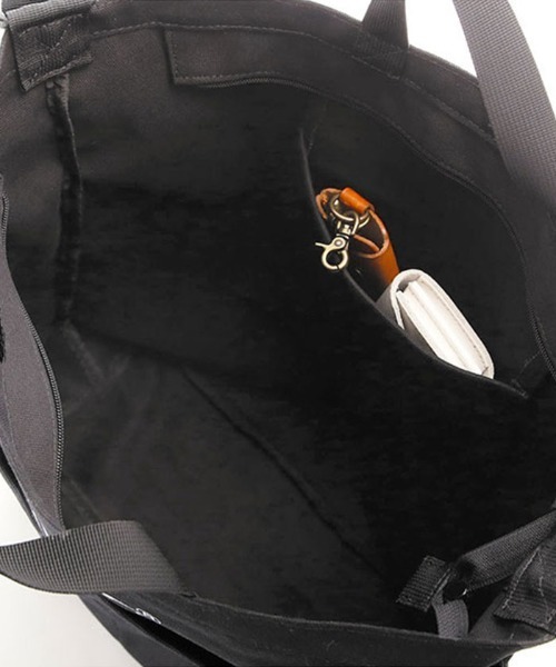 anello GRANDE(アネログランデ)の「anello GRANDE アネロ グランデ コットンキャンバスCT 2WAYトートバッグ GI-S0491(トートバッグ・レディース・ブラック/ベージュ/ダークオレンジ/アイボリー・FREE)」の6枚目の写真