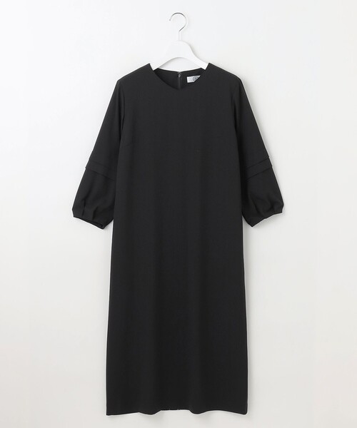 J.PRESS Ladies(J.プレス レディス)の「【洗える・吸水速乾・接触冷感・セットアップ対応】Light ジョーゼット ワンピース(ワンピース・レディース・ネイビー系/ブラック系/ベージュ系・XS/S)」の10枚目の写真
