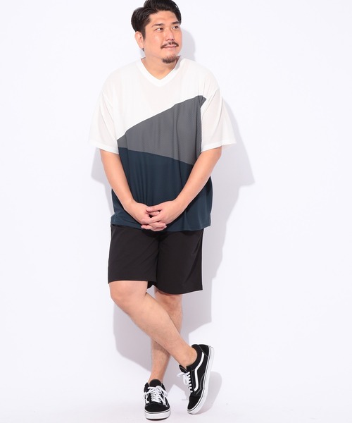 B&T CLUB(ビーティークラブ)の「B&T CLUB (ビーアンドティークラブ) 快ラクAIR 爽多 シアサッカー ショートパンツ(その他パンツ・メンズ・ネイビー/ブラック/カーキ・X3(6L~7L)/X2(4L~5L)/X1(3L~4L))」の21枚目の写真