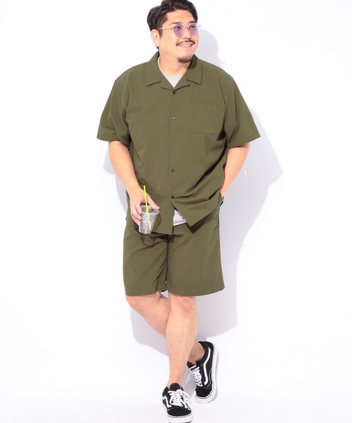 B&T CLUB(ビーティークラブ)の「B&T CLUB (ビーアンドティークラブ) 快ラクAIR 爽多 シアサッカー ショートパンツ(その他パンツ・メンズ・ネイビー/ブラック/カーキ・X3(6L~7L)/X2(4L~5L)/X1(3L~4L))」の12枚目の写真
