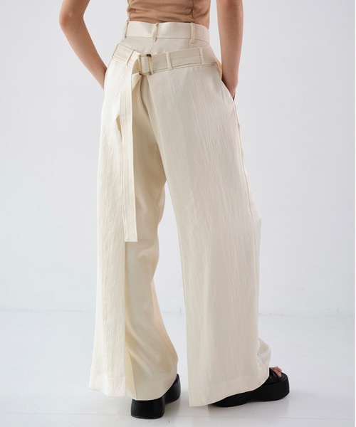 Wrap Back Trousers｜ウォッシャブル/セットアップ/夏服（その他