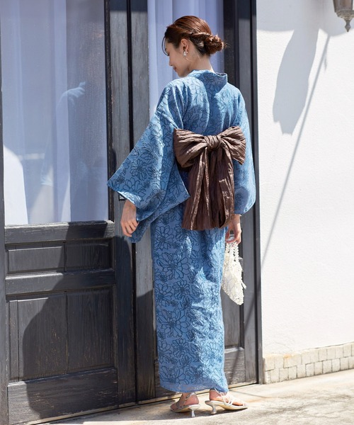 ROPE' PICNIC（ロペピクニック）の「【emur/エミュール】1人で着られる浴衣キャミワンピースセット（浴衣・レディース・ラベンダー/ブルー・38）」の11枚目の写真