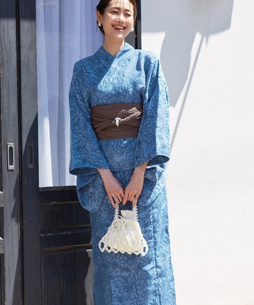 ROPE' PICNIC（ロペピクニック）の「【emur/エミュール】1人で着られる浴衣キャミワンピースセット（浴衣・レディース・ラベンダー/ブルー・38）」の12枚目の写真