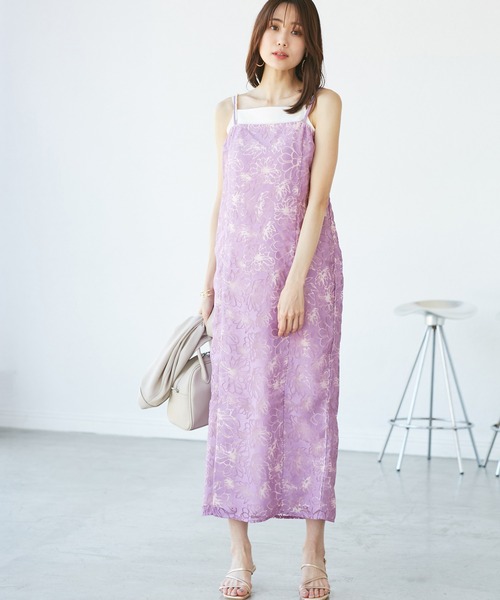 ROPE' PICNIC（ロペピクニック）の「【emur/エミュール】1人で着られる浴衣キャミワンピースセット（浴衣・レディース・ラベンダー/ブルー・38）」の15枚目の写真