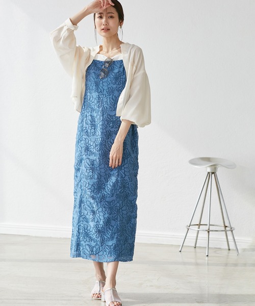 ROPE' PICNIC（ロペピクニック）の「【emur/エミュール】1人で着られる浴衣キャミワンピースセット（浴衣・レディース・ラベンダー/ブルー・38）」の3枚目の写真