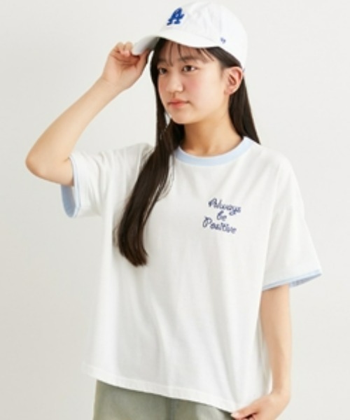CADUNÉ フリル付きホワイトTシャツ ミラノ コルティナ 2026 オリンピック マスコット グラフィック