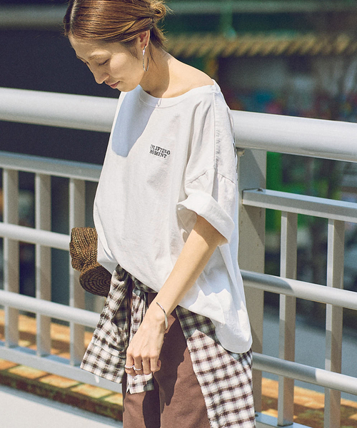 ≪追加≫haru×FRAMeWORK コラボロゴTEE（Tシャツ/カットソー