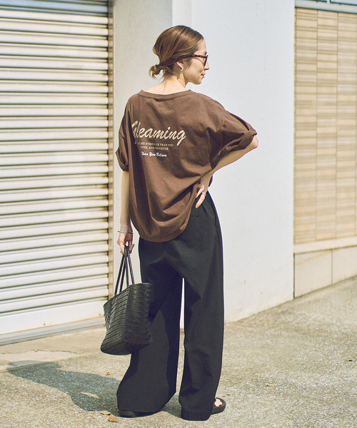 ≪追加≫haru×FRAMeWORK コラボロゴTEE（Tシャツ/カットソー