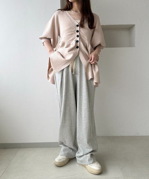 apres jour clair(アプレジュールクレア)の「【apres jour clair】レースリボンスウェットカーブパンツ(スウェットパンツ・レディース・ベージュ/杢グレー/ブラウン系その他/グレー系その他・X-LARGE/フリー)」の12枚目の写真
