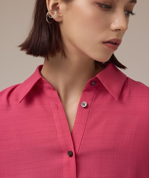 Diagram（ダイアグラム）の「ティアードシャツチュニック（シャツ/ブラウス・レディース・ピンク/ホワイト・38/36）」の7枚目の写真