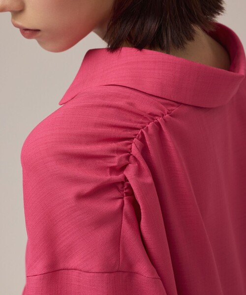 Diagram（ダイアグラム）の「ティアードシャツチュニック（シャツ/ブラウス・レディース・ピンク/ホワイト・38/36）」の9枚目の写真