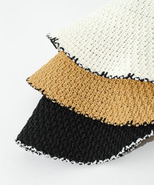 flower（フラワー）の「サマーニットハット（ハット・レディース・ブラック/ホワイト/ブラウン・FREE）」の14枚目の写真