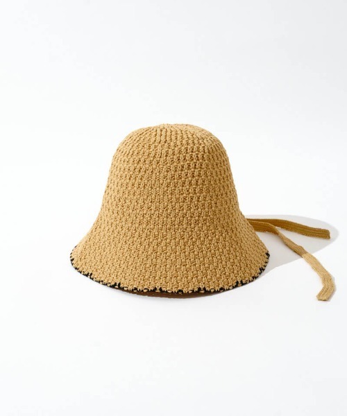 flower（フラワー）の「サマーニットハット（ハット・レディース・ブラック/ホワイト/ブラウン・FREE）」の13枚目の写真