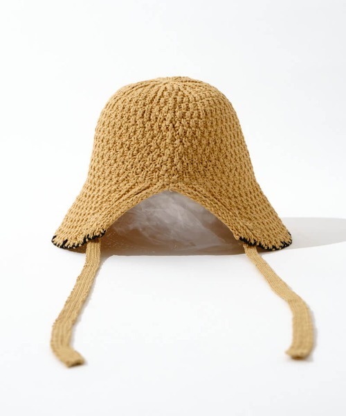 flower（フラワー）の「サマーニットハット（ハット・レディース・ブラック/ホワイト/ブラウン・FREE）」の12枚目の写真
