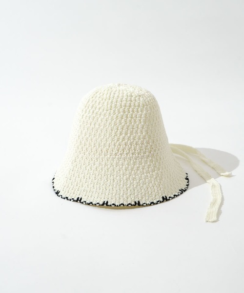 flower（フラワー）の「サマーニットハット（ハット・レディース・ブラック/ホワイト/ブラウン・FREE）」の9枚目の写真