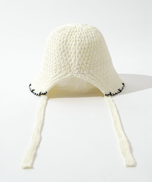 flower（フラワー）の「サマーニットハット（ハット・レディース・ブラック/ホワイト/ブラウン・FREE）」の8枚目の写真