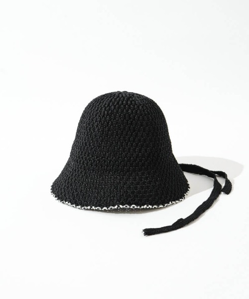 flower（フラワー）の「サマーニットハット（ハット・レディース・ブラック/ホワイト/ブラウン・FREE）」の7枚目の写真
