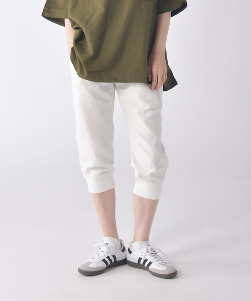 Relation(リレーション)の「リネンクロップドパンツ(その他パンツ・メンズ・ブラック/カーキ/サックスブルー/グレー/ベージュ/ネイビー/ピンク/ホワイト・SMALL/MEDIUM/LARGE/X-LARGE)」の2枚目の写真